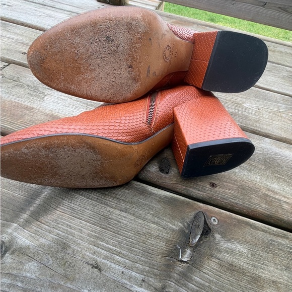 Used Dries Van Noten Snake Embossed Bootie - Picture 5 of 13